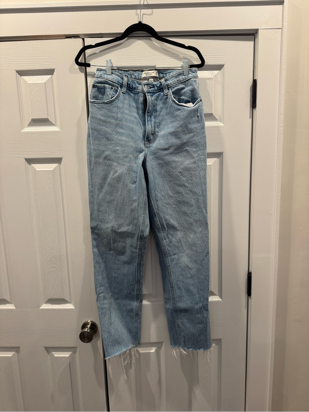 Abercrombie 90s straight ultra high rise curve love jeans